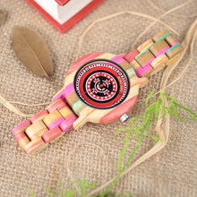 Charger l'image dans la galerie, Montre Arc-en-ciel en bois
