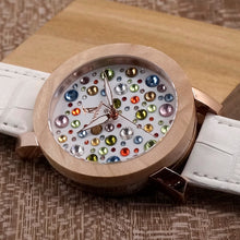 Charger l'image dans la galerie, Montre en bois PEARL pour femmes - PLUSKUNDETAIL