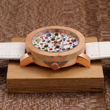 Charger l'image dans la galerie, Montre en bois PEARL pour femmes - PLUSKUNDETAIL