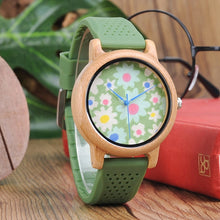 Charger l'image dans la galerie, Montre florale en bois