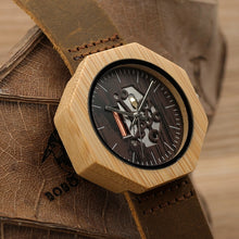 Charger l'image dans la galerie, Montre en bois Pentagone pour hommes - PLUSKUNDETAIL