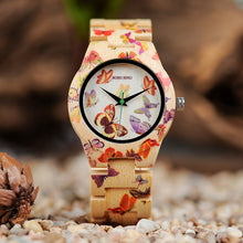 Charger l'image dans la galerie, Montre en bois Butterfly
