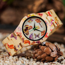 Charger l'image dans la galerie, Montre en bois Butterfly