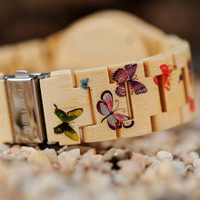 Charger l'image dans la galerie, Montre en bois Butterfly