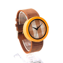 Charger l'image dans la galerie, Montre en bois Tissu