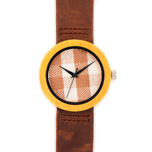 Charger l'image dans la galerie, Montre en bois Tissu