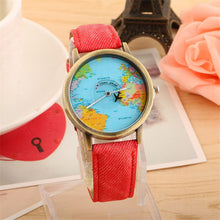 Charger l'image dans la galerie, Montre style Map Monde pour femmes - PLUSKUNDETAIL