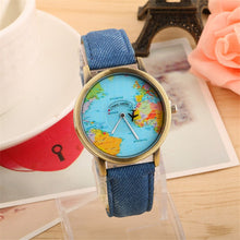 Charger l'image dans la galerie, Montre style Map Monde pour femmes - PLUSKUNDETAIL
