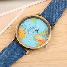 Charger l'image dans la galerie, Montre style Map Monde pour femmes - PLUSKUNDETAIL