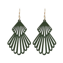 Charger l'image dans la galerie, Boucle d'oreilles Coquille en bois pour femmes - PLUSKUNDETAIL
